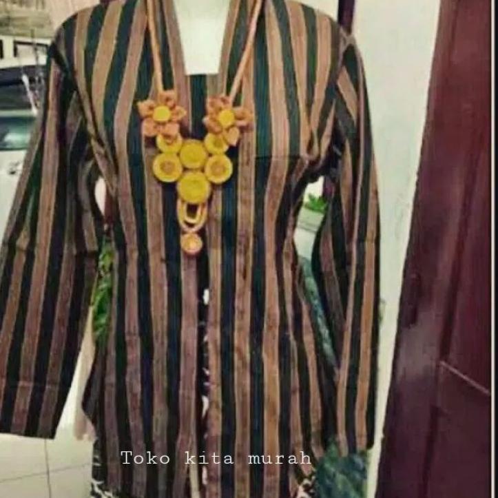 Lurik Sudah READY.. Baju adat Jawa Surjan Lurik / Baju Jawa sunan Kalijaga - baju lurik jawa