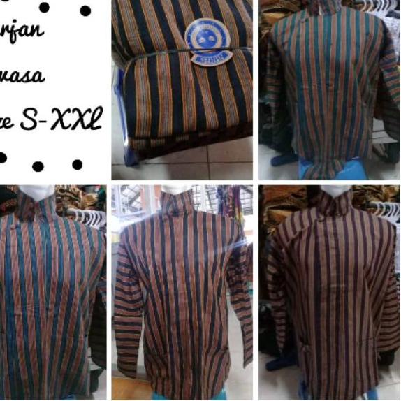 Lurik Jangan Ketinggalan order..  [ Luriklarik ] Surjan Lurik Dewasa Baju Adat Jawa Solo Jogja Tenun