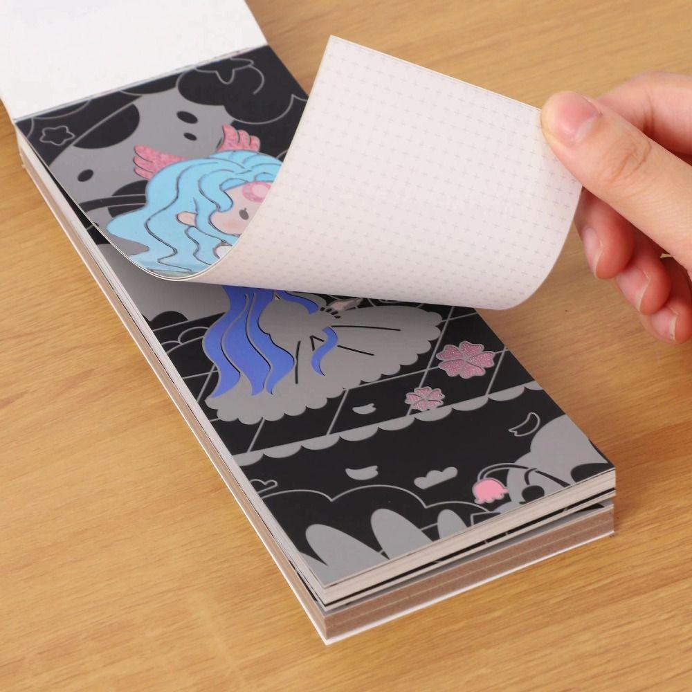 [Elegan] Scratch Painting Bookmark Set Artis Kreatif Tk Dewasa Anak DIY Bookmark Lukisan Menggambar Mainan