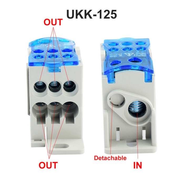 KOTAK DISTRIBUSI TERMINAL MULTI IN 1 / JUNCTION BOX DIN RAIL UKK-125