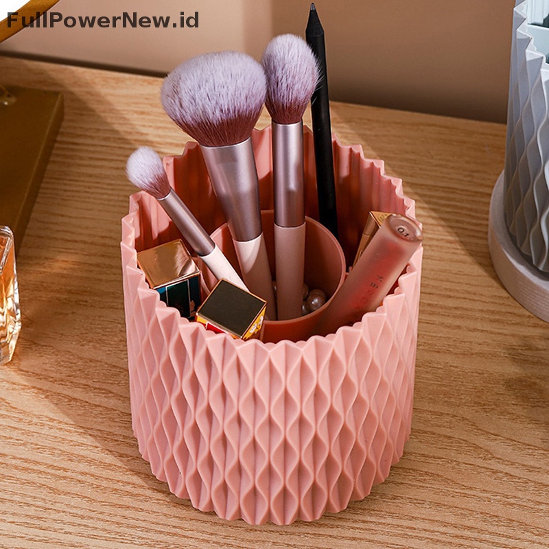 Power 1Pc Rotag Tempat Kuas Makeup Cup Holder Organizer Tempat Penyimpanan Alat ID