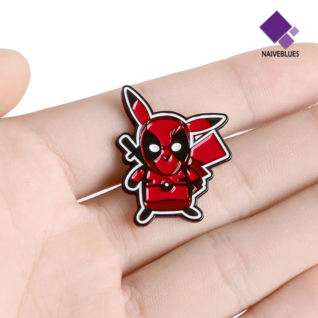 &lt; Naiveblues &gt; Bros Pin Elegan Detektif Indah Paduan Kartun Peri Pria Kemeja Lencana Aksesoris Pakaian