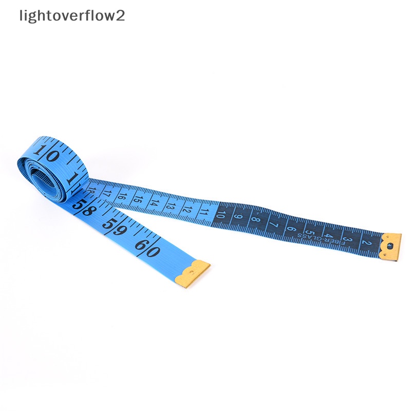 [lightoverflow2] 1.5m Tape Mesure Jahit Tailor Kain Measuring Tapes Ruler Flat Lembut [ID]