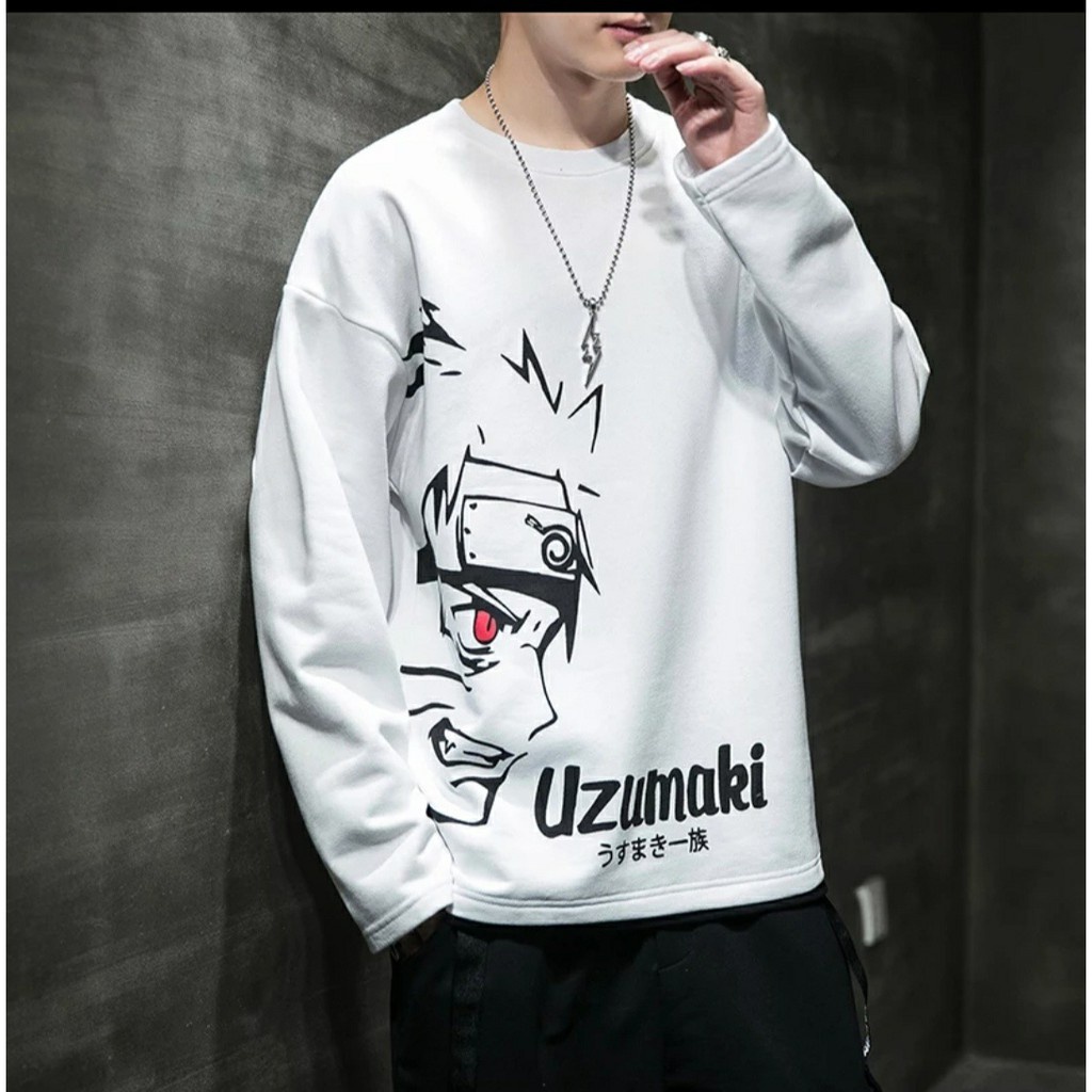 COD/DS2/ KAOS PRIA LENGAN PANJANG UZUMAKI naruto ANIME JAPAN BAJU PRIA LENGAN PANJANG KAOS COWOK LENGAN PANJANG