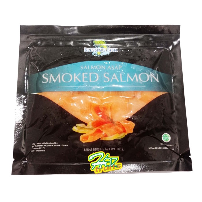 

Smoked Salmon Sliced Blessing Fish|Salmon Asap 100gr