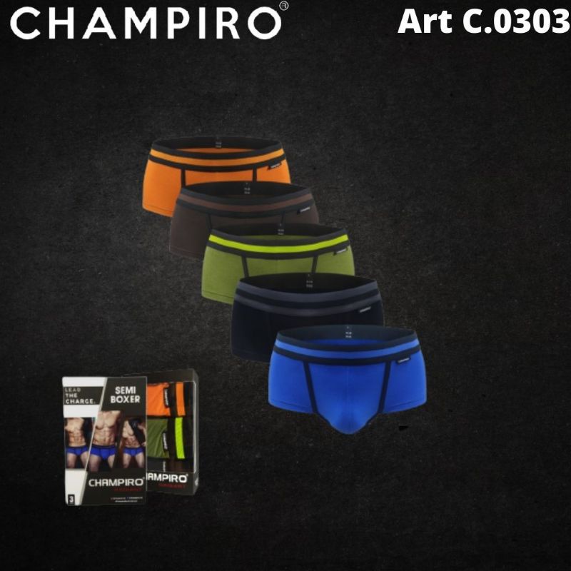 3PCS SemiBoxer Pria Champiro C.0303 TOKO KEANULOVA