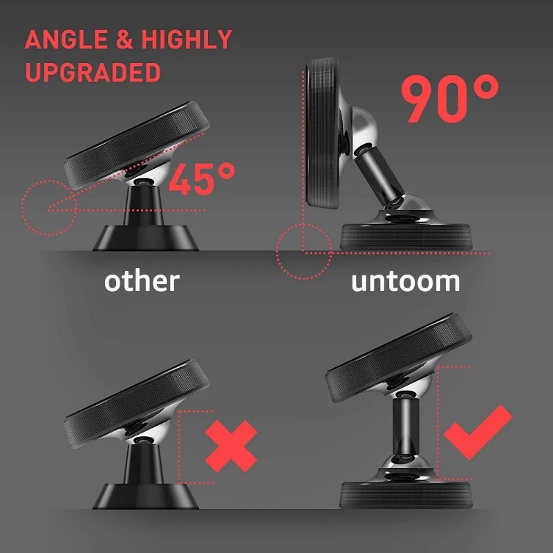 Kreatif Dua Sisi Magnet Suction Ponsel Holder/Portabel Yang Dapat Diputar Desktop Tablet Berdiri/Gym Permukaan Logam Tetap Ponsel Bracket