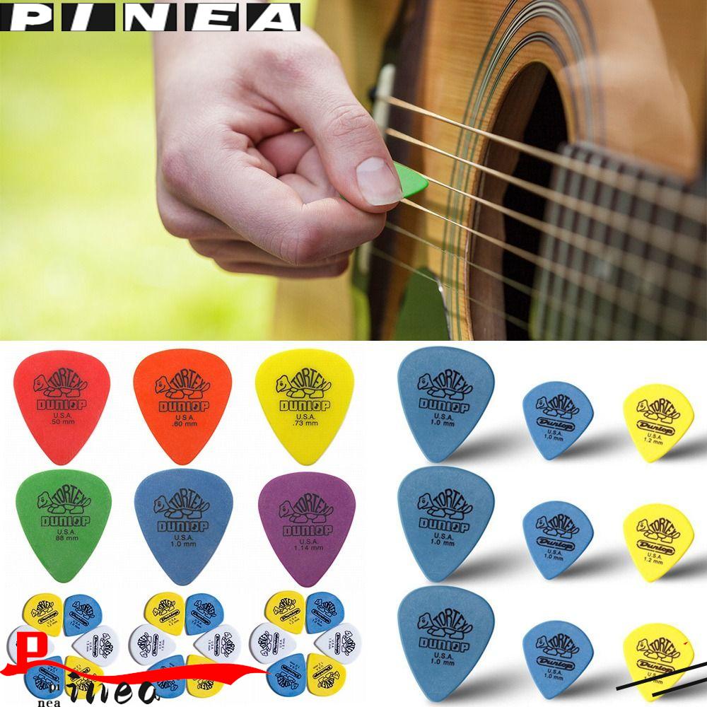 Nanas 10Pcs Bagian Picks Gitar Multicolors 0.5mm/0.6mm/0.73mm/0.88mm/1.0mm/1.14mm Triangle Picks