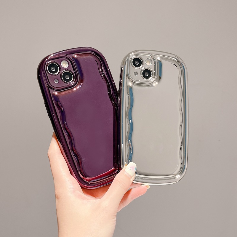 Air bag Cream Mirror Silver electroplate Phone Case for IPhone 11 13 12 14 PRO Max Make up Phone Case for Women Girl