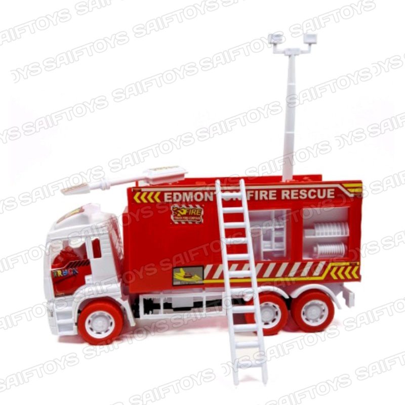 Mainan Truk Pemadam Kebakaran / Mainan Anak Truk Damkar Tangga / Mainan Truk Fire Rescue