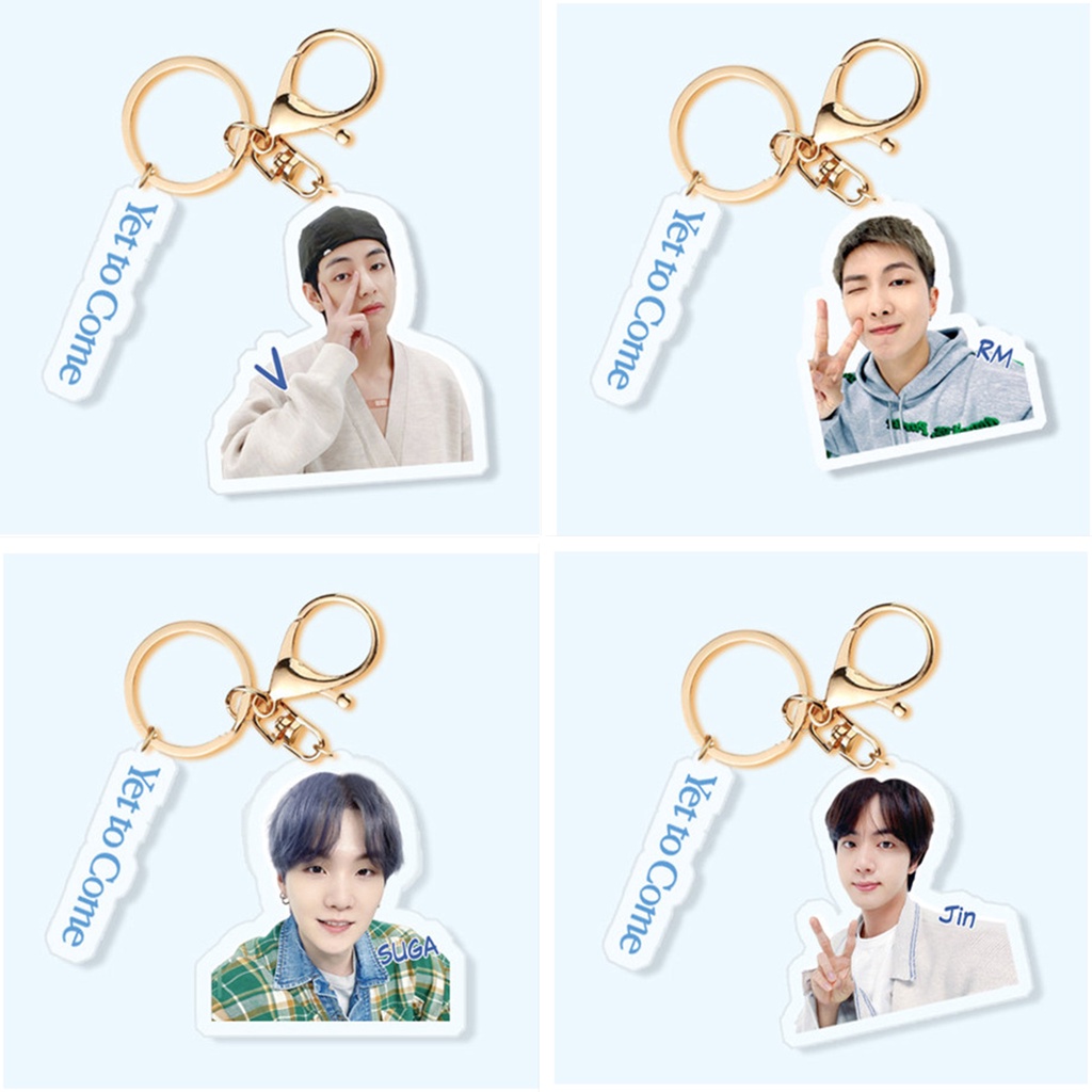 1pc BT-S Gantungan Kunci Akrilik Yet To Come Proof Key Ring Gantung Bangtan Boys