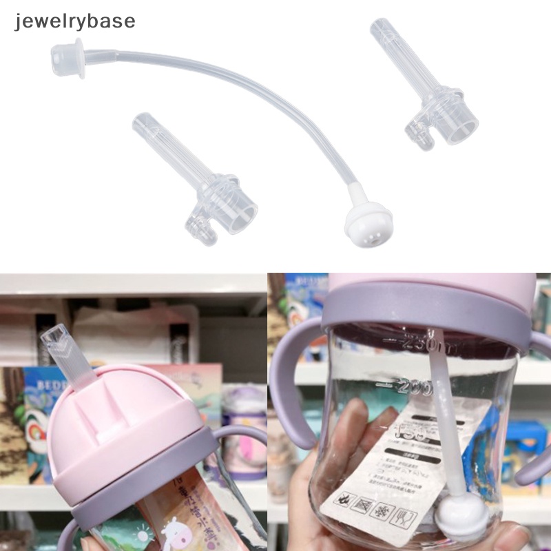 [jewelrybase] Aksesoris Makan Bayi Anak Cangkir Air Sedotan Silikon Cair Sippy Aksesoris Botol Minum Butik