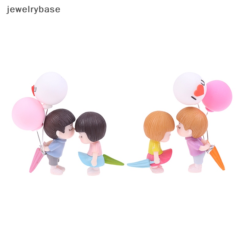 [jewelrybase] Pasangan Anime Untuk Model Ornamen Mobil Gambar Balon Kiss Lucu Auto Dekorasi Butik