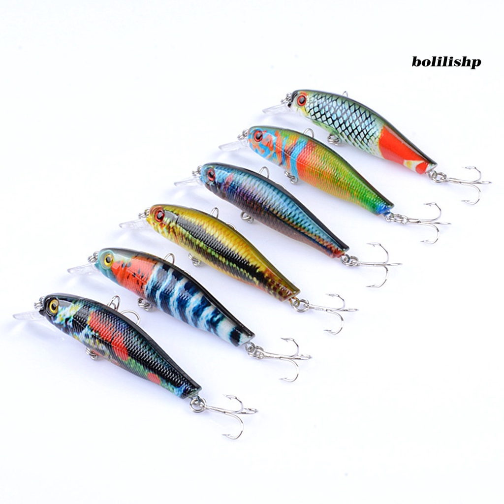 Bo-8.5cm/8.7g Umpan Bionic Vibrant Color Desain Mata 3D Tampak Realistis Dengan Kait Treble Halus Meningkatkan Tingkat Memancing Warna-Warni Buatan Umpan Hidup Angling Lure Gadget