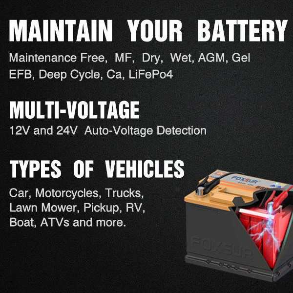 ZUIDID Charger Cas Baterai Aki Mobil Motor Automatic Otomatis Detection 12V 24V - FBC122410D