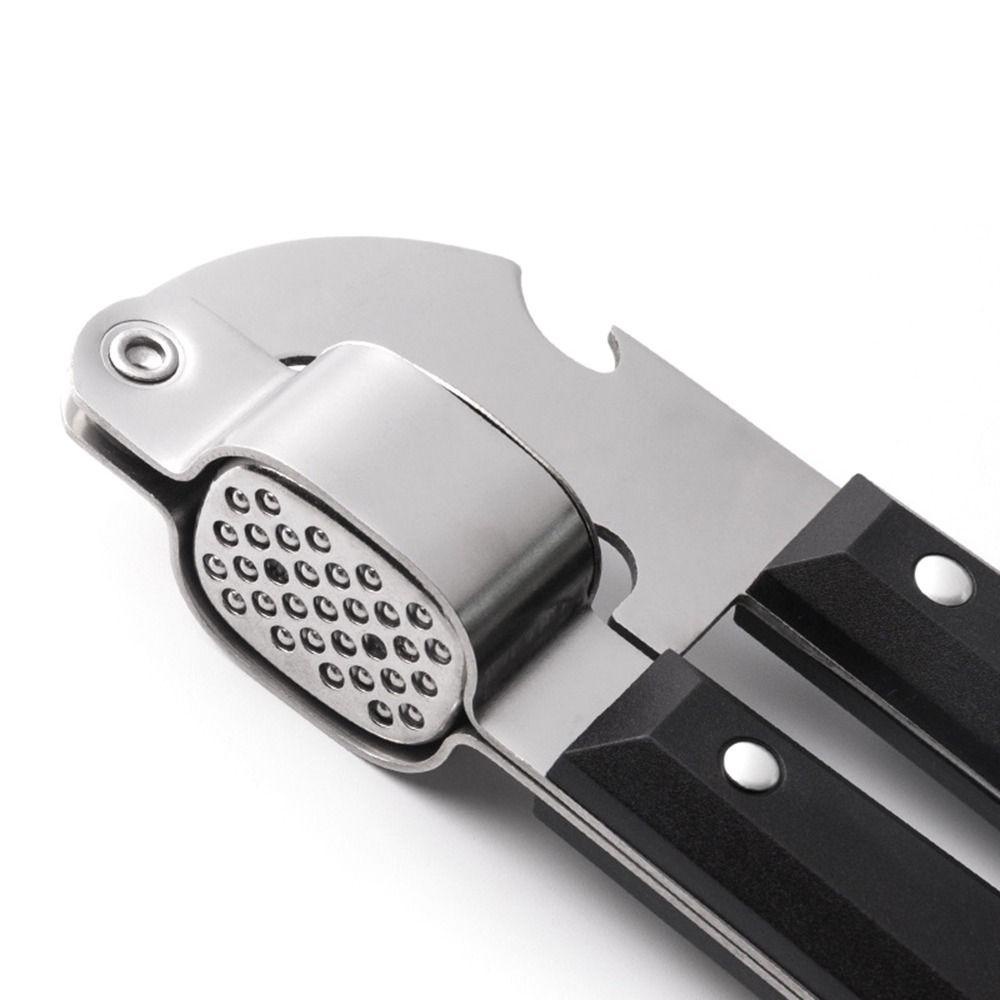 [Elegan] Garlic Press Rocker Kreatif Dapur Stainless Steel Manual Chopper Mincer