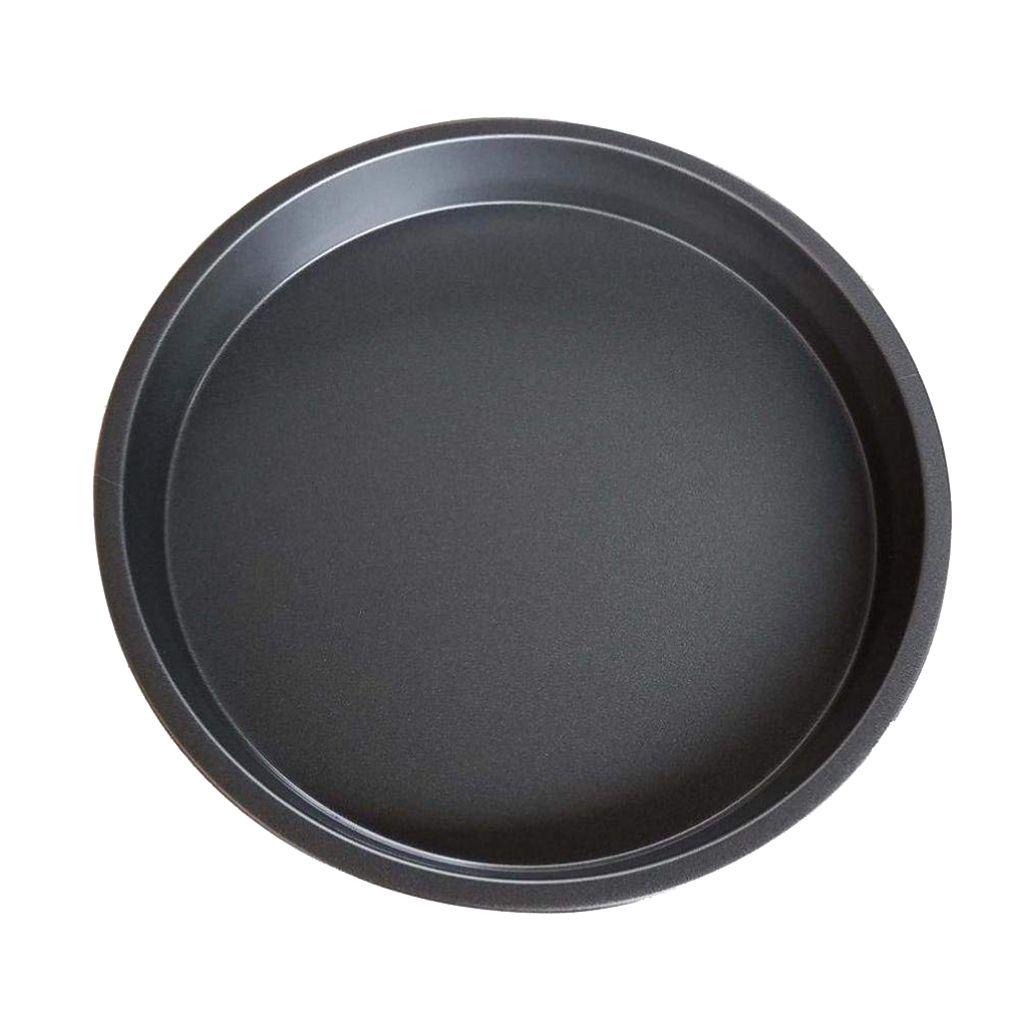 1pcs Carbon steel Loyang Pizza Anti Lengket Bakeware Tray Baking Plate Nampan Oven Bulat