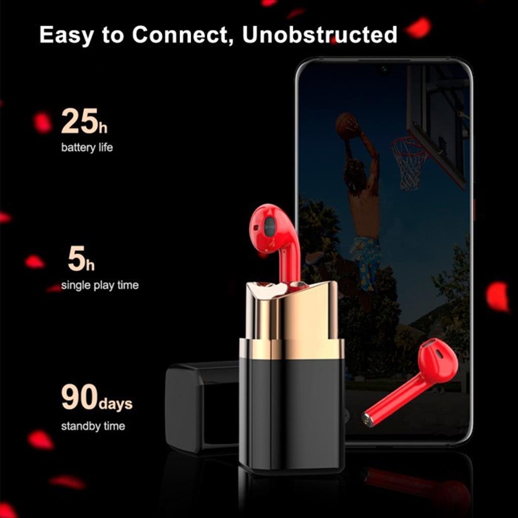 True wireless Stereo X99 Headset Bluetooth TWS Bentuk Lipstick