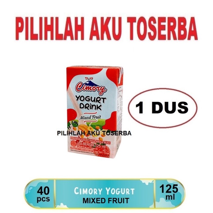 CIMORY YOGURT Drink MIXED FRUIT MINI 125 ml - ( HARGA 1 DUS ISI 40 )