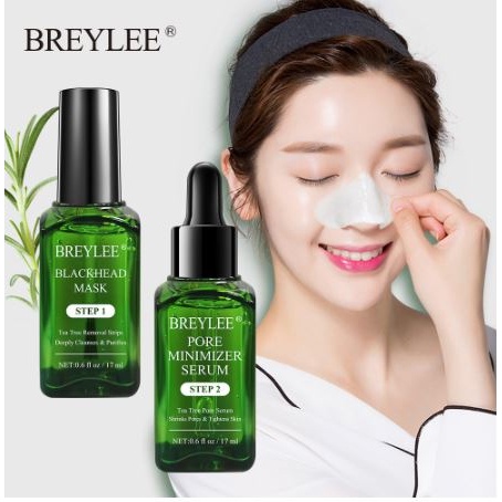 BREYLEE Varian STEP 1 Blackhead Mask Peel Off &amp; STEP 2 Pore Serum