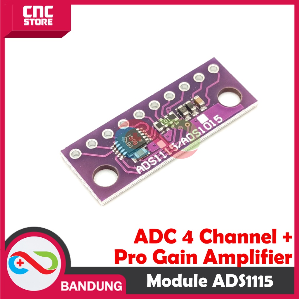 MODUL 16BIT I2C ADS1115 ADC 4 CHANNEL WITH PRO GAIN AMPLIFIER ARDUINO