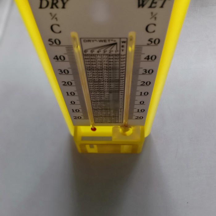 thermometer wet and dry plastik termometer bola basah kering