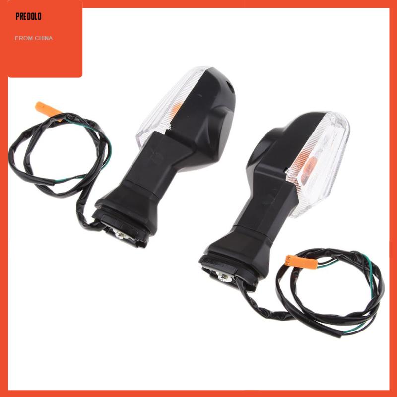 [Predolo] Indikator Sein Motor Lampu Blinkers (Lensa Bening, Lampu Amber)