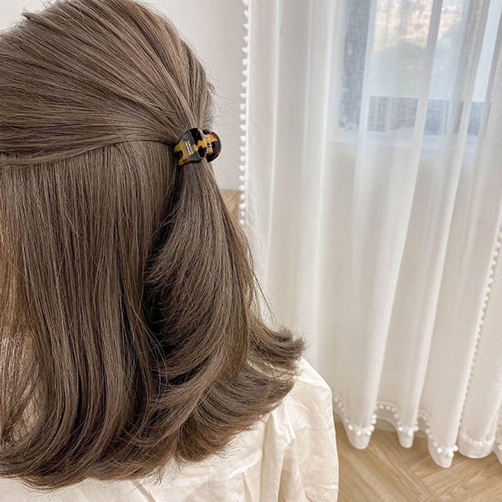 Agustina Asetat Rambut Cakar Lucu Kreatif Manis Rambut Kepiting Klip Mini Hiu Klip Pesta Hiasan Kepala Ponytail Holder Korea Klip Rambut