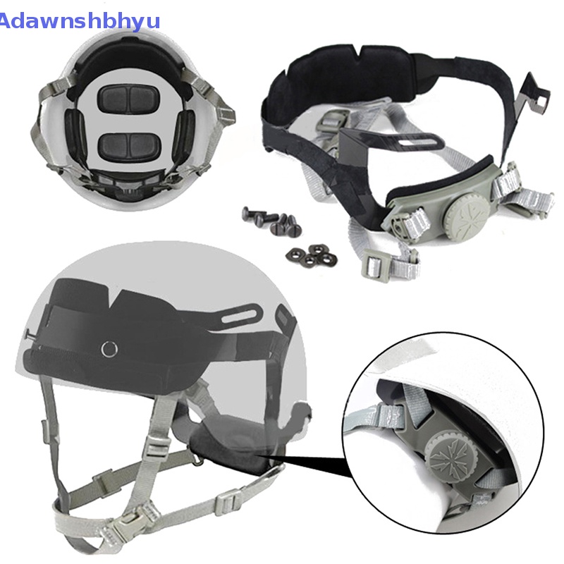 Adhyu Tactical Fast Helmet Adjustable Strap Hung Wargame Helm Tali Pengunci Dalam ID