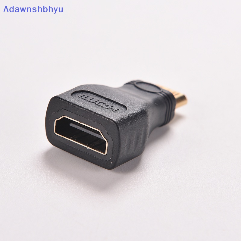 Adhyu 1PC Untuk HDTV Mini HDMI Tipe C Male to HDMI Type A Female Adapter Konektor ID