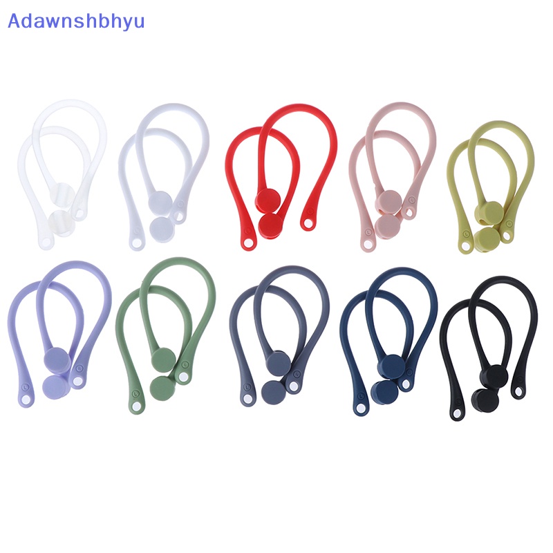 Adhyu 1pasang Earhook Holder Untuk AirPods Strap Silikon Olahraga Kait Telinga Anti Hilang ID