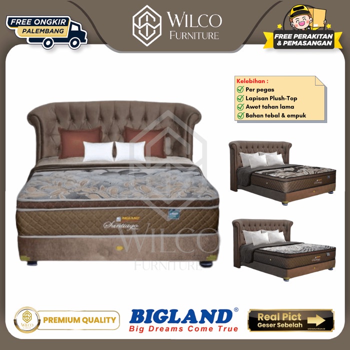 Kasur Springbed Bigland Santiago / Kasur Bigland / Matras Empuk Murah - Matras Aja, 160x200