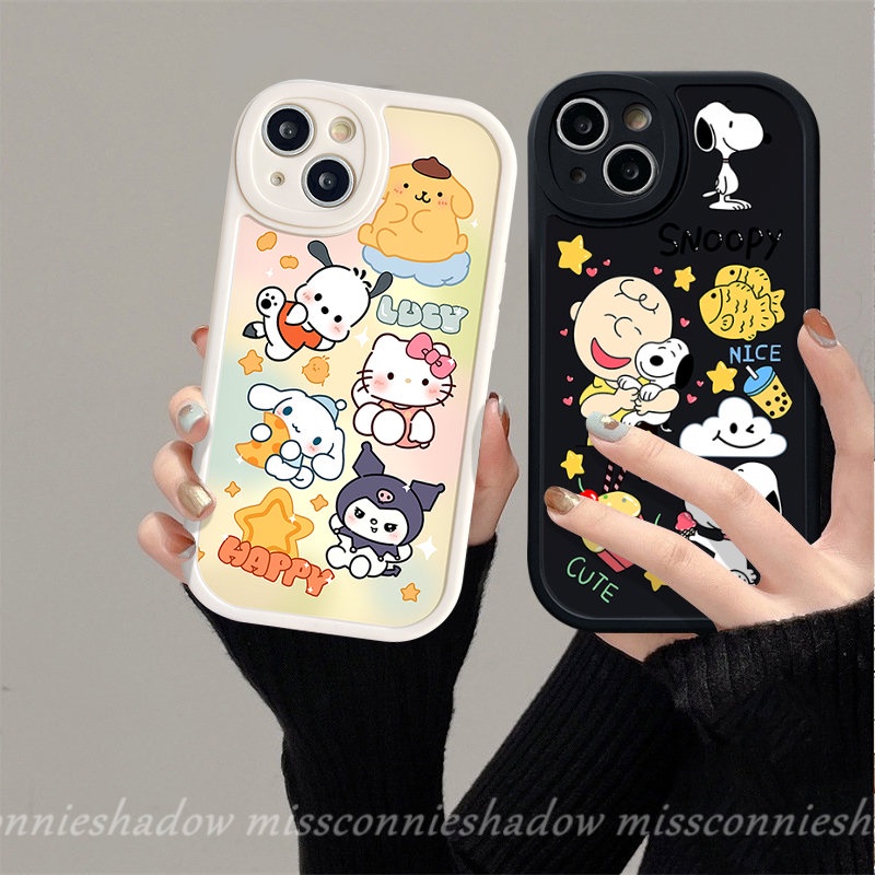 Casing Snoopy Kartun Lucu Hello Kitty Shockproof Untuk Vivo Y36 Y16 Y11 Y30 Y33s Y35 Y51 Y15 Y22 Y22s Y12i Y12 Y91C Y20 Y21s Y20i Y20s Y17 Y91 Y15A Y31 Y21 V25E V23 V23E Y15s Y02 V25