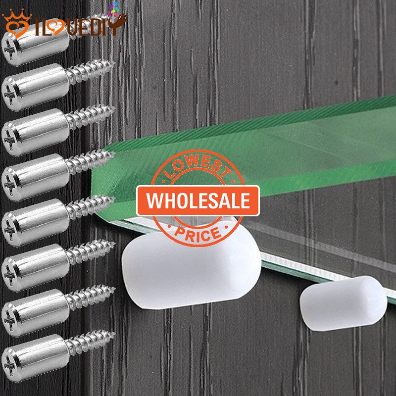 [Harga Grosir] Rak Penyimpanan Septum Screw Layer Plate Holder Laminasi Penyangga Partisi Lemari Homemade Paku Sekrup Selftapping Dengan Sekrup Papan Kabinet Lengan Karet