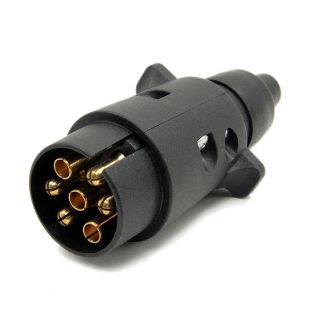 Populer Steker Konektor Trail 7 Arah Aksesori Mobil Trailer Socket RV Trailer 12V Plug Connector