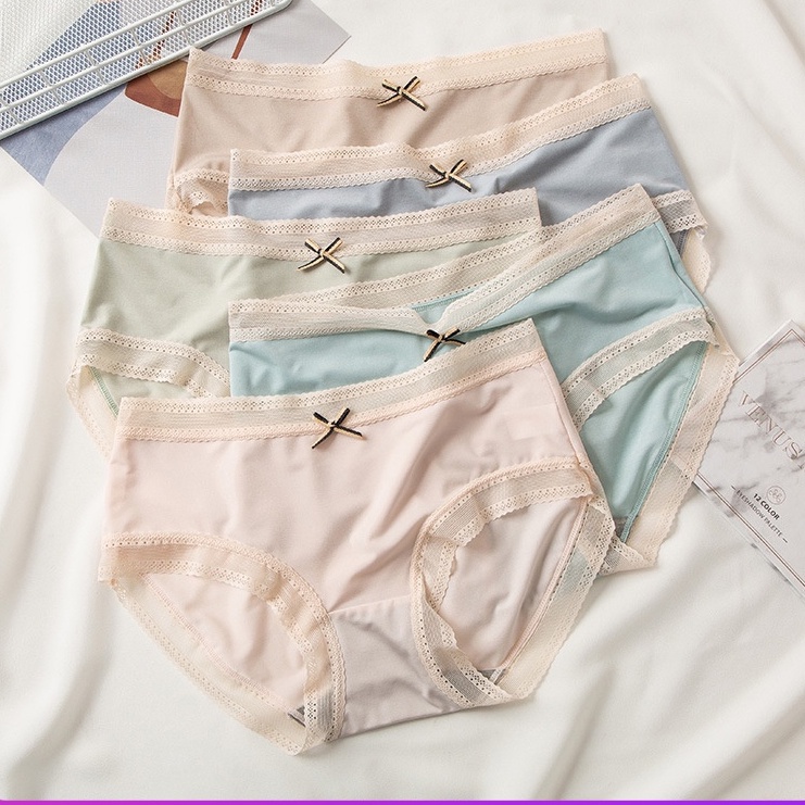 YOROYAL Jepang Celana Dalam Wanita  renda ultra-tipis sutra es CD Cewek seksi Seamless Panties Impor