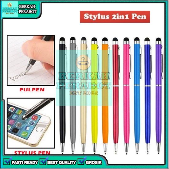 

[BPB] ALAT TULIS PULPEN BALLPOINT BOLLPOINT AJAIB STYLUS 2 IN 1 TOUCHSCREEN PENA SENSITIVE TABLET SMARTPHONE