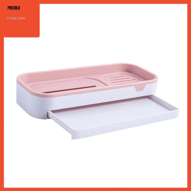 [Predolo] Soap Holder Self Draining Tempat Sabun Tempel Dinding Untuk Kamar Mandi Shower Hotel