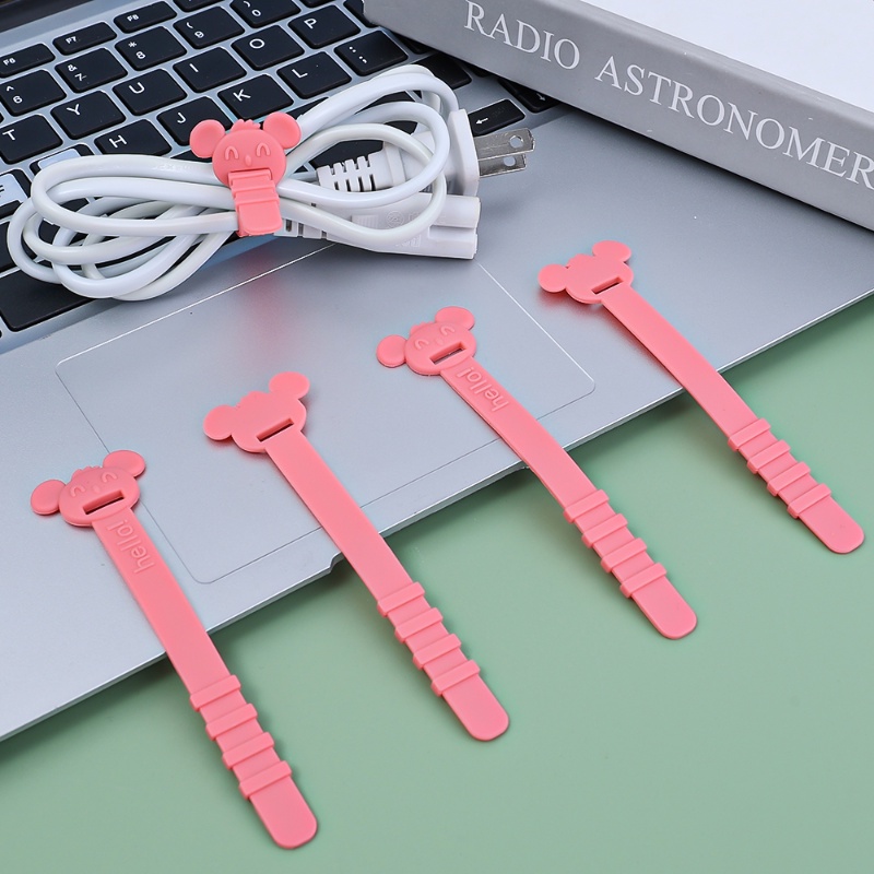 Kreatif Kartun Wajah Tersenyum Gaya Pelindung Kabel Penggulung Kawat/Jalur Data USB Charging Cord Cover Pelindung Earphone Cables Organizer