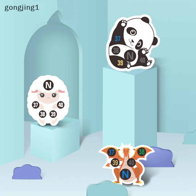 Ggg 3PCS/Pack FDA Kartun Termometer Suhu Stiker Termometer Dahi Bayi ID