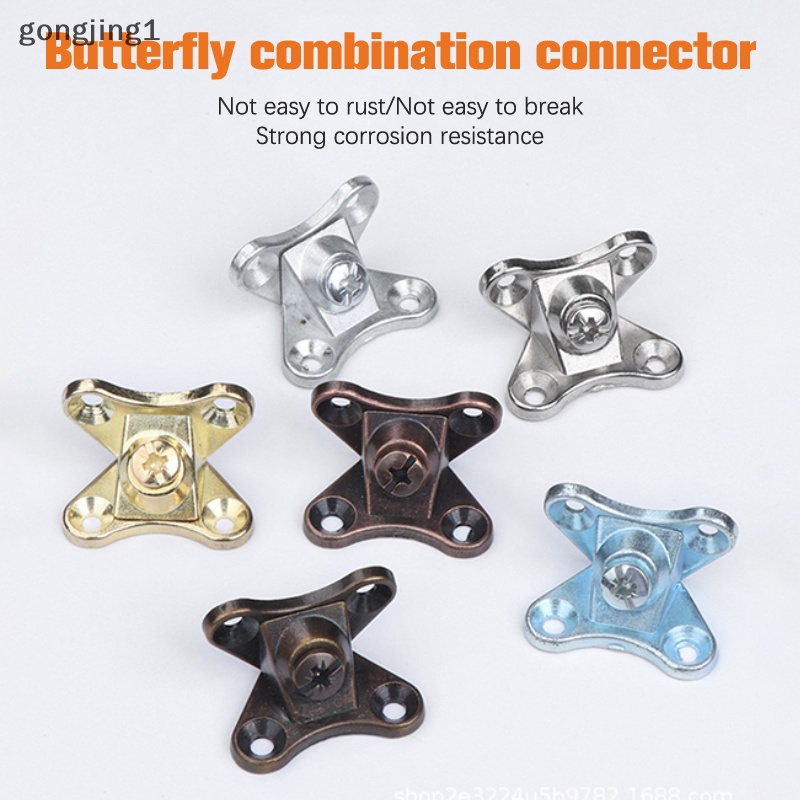 Ggg Aluminium Alloy Corner s Sekrup Butterfly Konektor Penopang Berbentuk L Pengencang Yang Dapat Dilepas Kode Sudut Siku ID