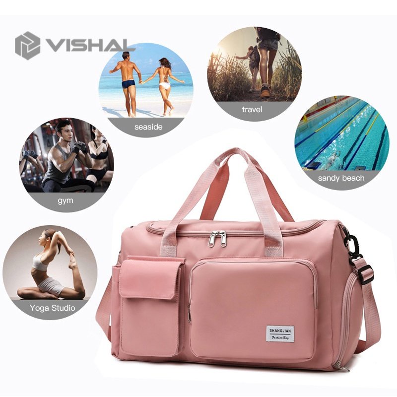 VISHAL Tas Travel Jumbo Waterproof/Import High Quality/Tas Olahraga/Tas Serbaguna VS-124