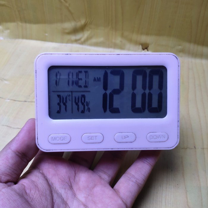 Jam Digital Termometer Pink Second