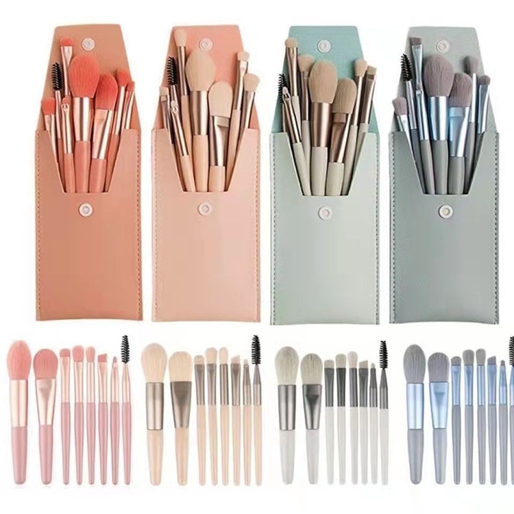 Kuas Make Up Set isi 8 pcs / Make Up Brush Mini Travel 8 in 1 20134