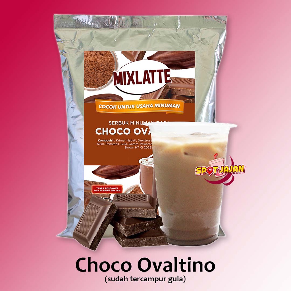 

MIXLATTE Choco Ovaltino 1 kg Bubuk Minuman Dengan Gula / Serbuk Instan Rasa Cokelat