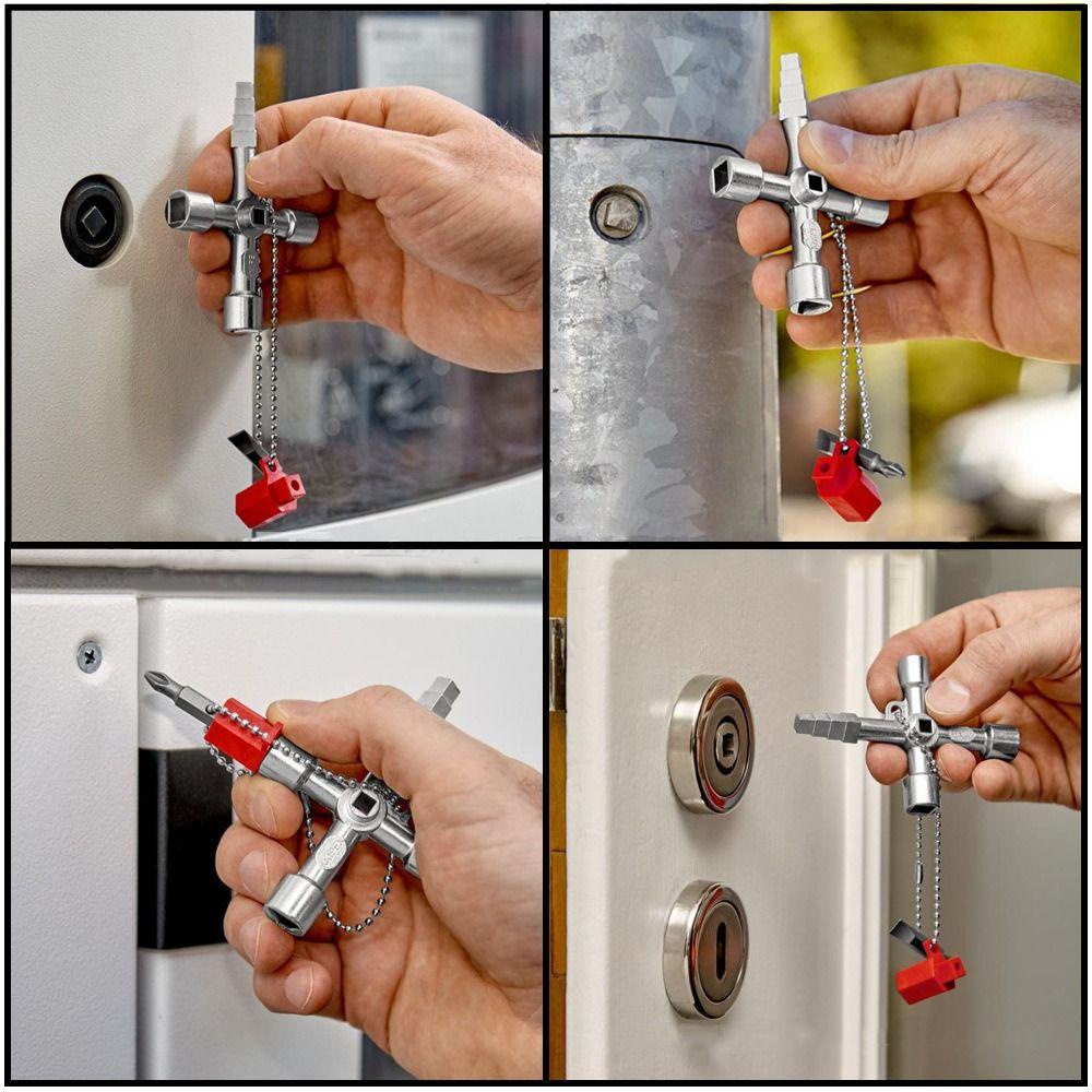 POPULAR Populer Cross Switch Wrench Lemari Listrik 4-in-1 Lift Kunci Pas