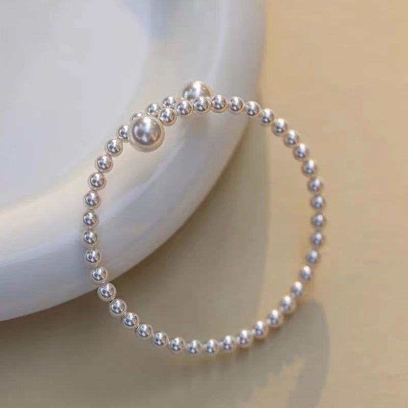 French Retro Pearl Light Mewah Temperamen High-End Niche Design Gelang Fashion Sederhana