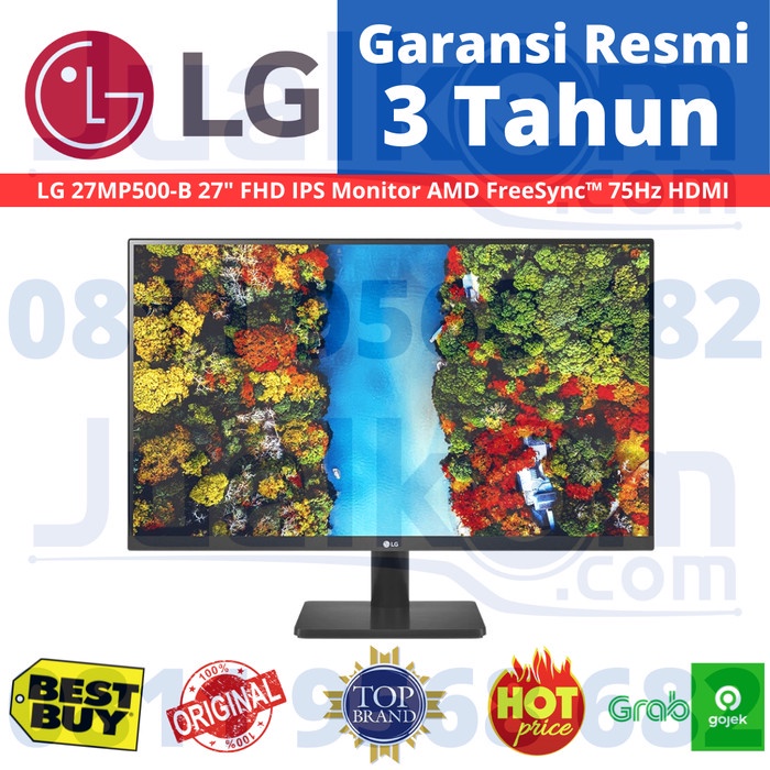 LED Monitor LG 27MP500 27 Inch IPS 75Hz Full HD HDMI LG 27MP500-B