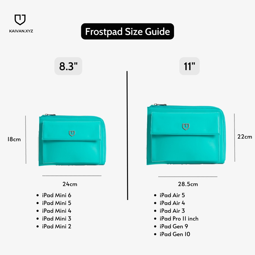 Kaivan Frostpad iPad Sleeve - Tosca