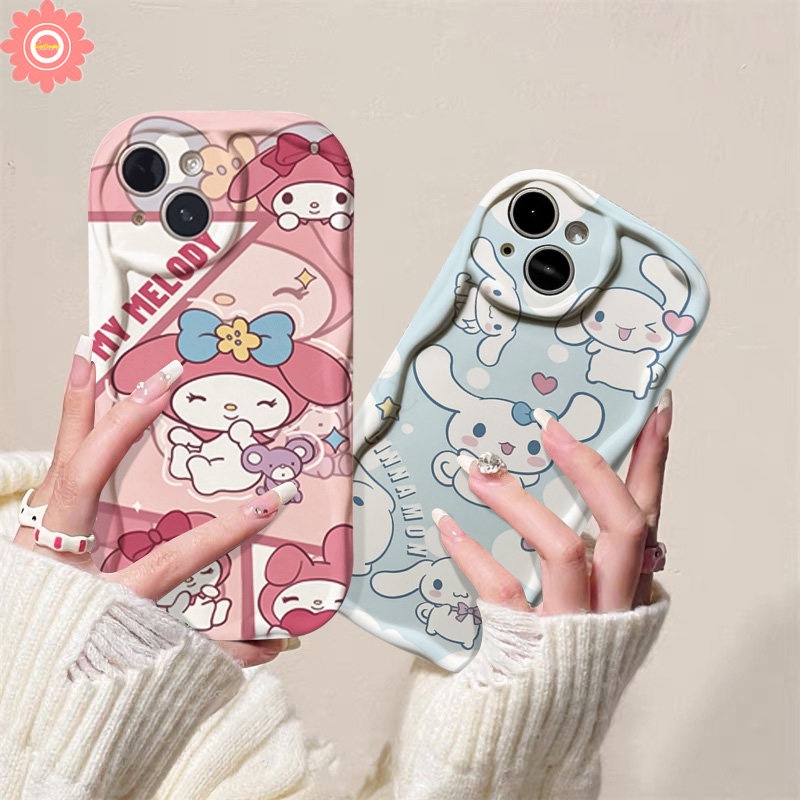 Casing Soft Case Untuk Redmi 10a1 10A 9C NFC 9T 9a2 10C 9A Redmi Note8 9 11 12 11s 10s 10 Pro Max 10Pro POCO M3 Kartun Melodi Lucu Pochacco Soft Tpu 3D Wavy Curved Edge Cover